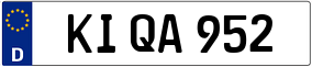 Trailer License Plate